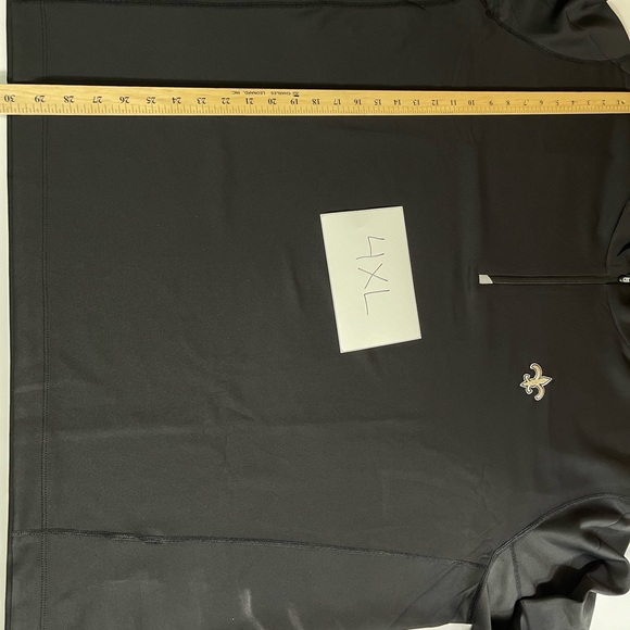 New Orleans Saints Men’s Cutter & Buck Big & Tall Half-Zip Pullover Jacket - Picture 8 of 8